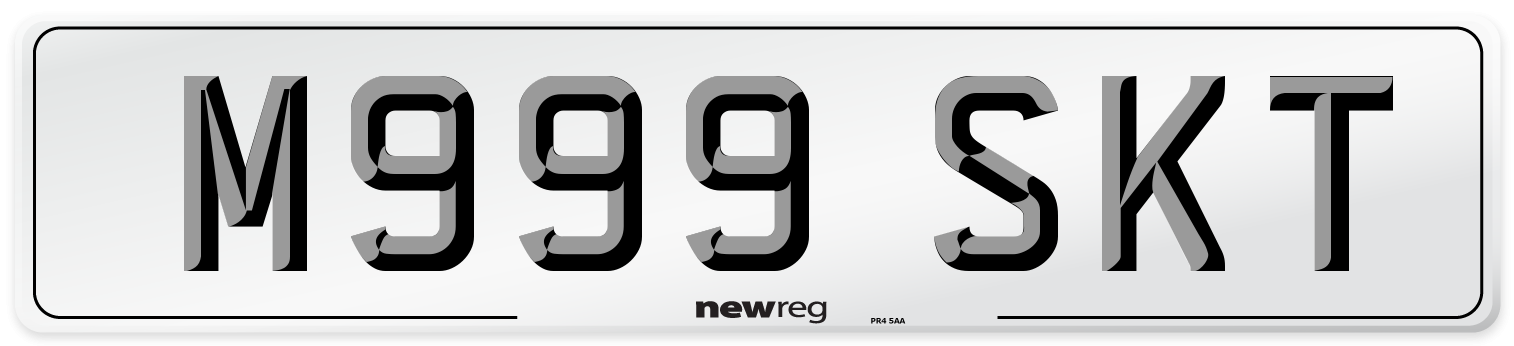 M999 SKT Number Plate from New Reg